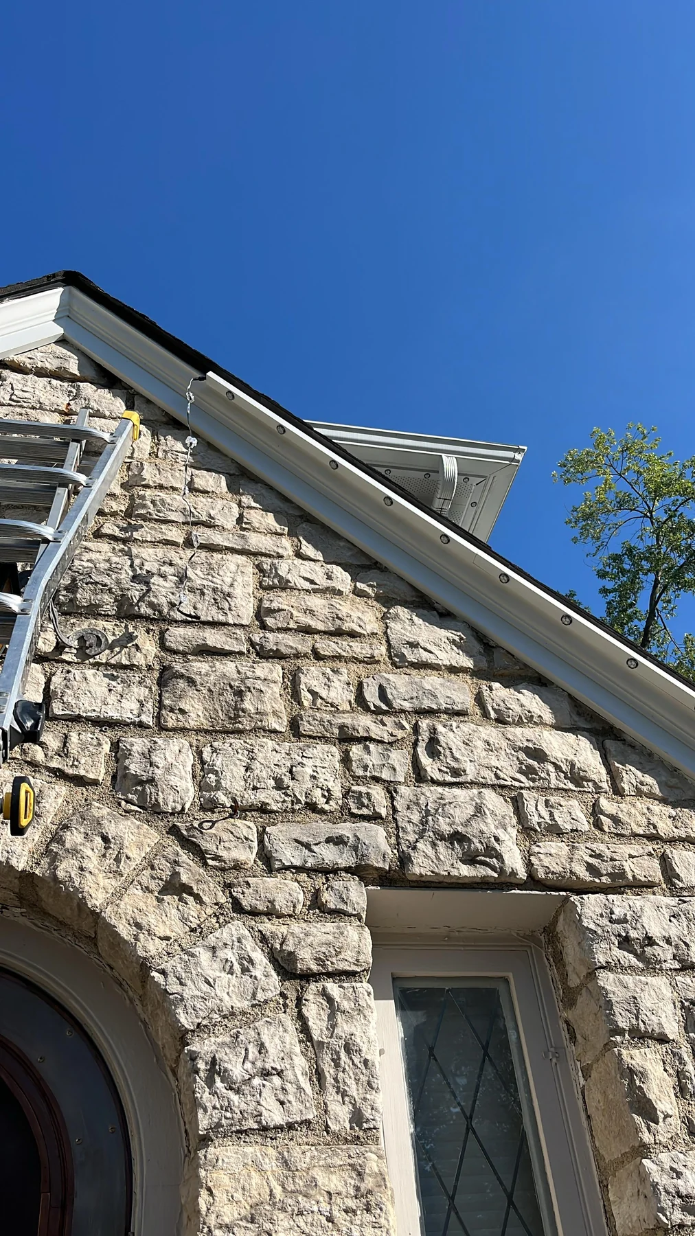 Closeup of aluminum channel install showing what a warranty actually covers